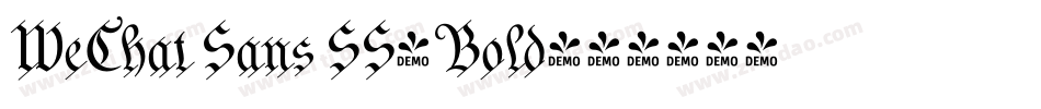 WeChat Sans SS-Bold字体转换